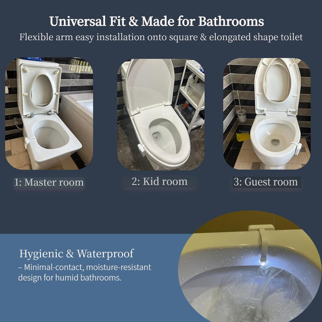 Witshine Toilet Light Motion Activated, White Elephant Stuff for Bathroom