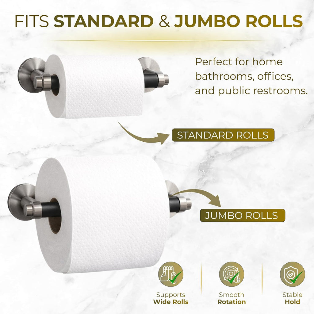 Black Toilet Paper Holder Spring Rod | Toilet Paper Roller Replacement | 6 Inch Toilet Paper Holder Replacement Rod | Durable Plastic Spindle – Fits All Standard Tissue Rolls