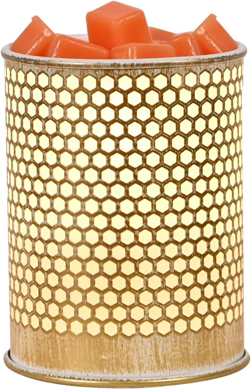 ASAWASA Metal Wax Melt Warmer Wax Warmer （Honeycomb）
