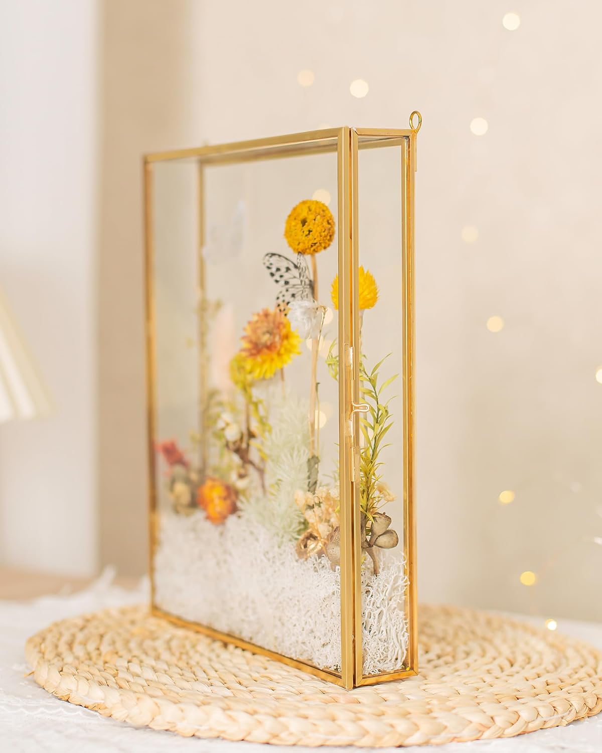 Shadow Box Frame 8x10, Deep Glass Shadow Box Display Case, 3D Shadow Boxes Picture Frame for DIY Wedding Dried Flowers, Memories, Tickets and Photos
