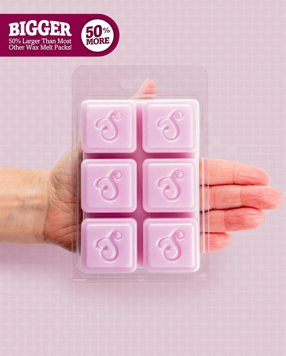 Shortie's Candle Company Pure Lilac Premium Wax Melts 4 Pack - 12 Oz., Strong & Long Lasting, Non-Toxic - Made with Essential & Natural Oils - Formula 117