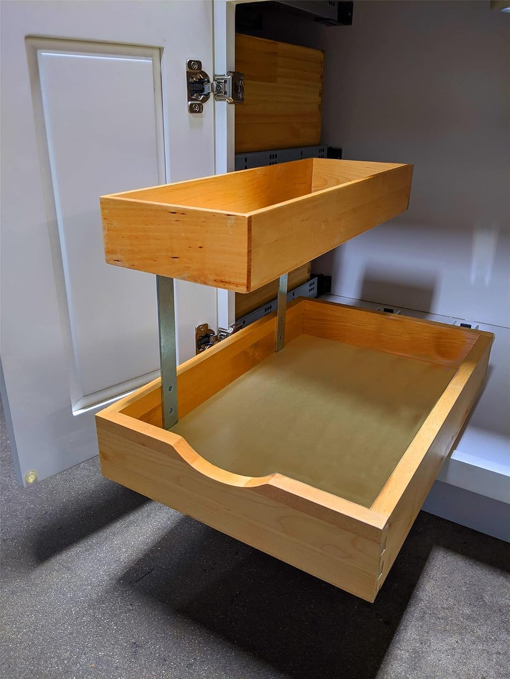 Elysian 2-Tier Pull Out Drawer Organizer, Sliding Shelf Storage for Kitchen, Bathroom, Under Sink Cabinet (12" Width)
