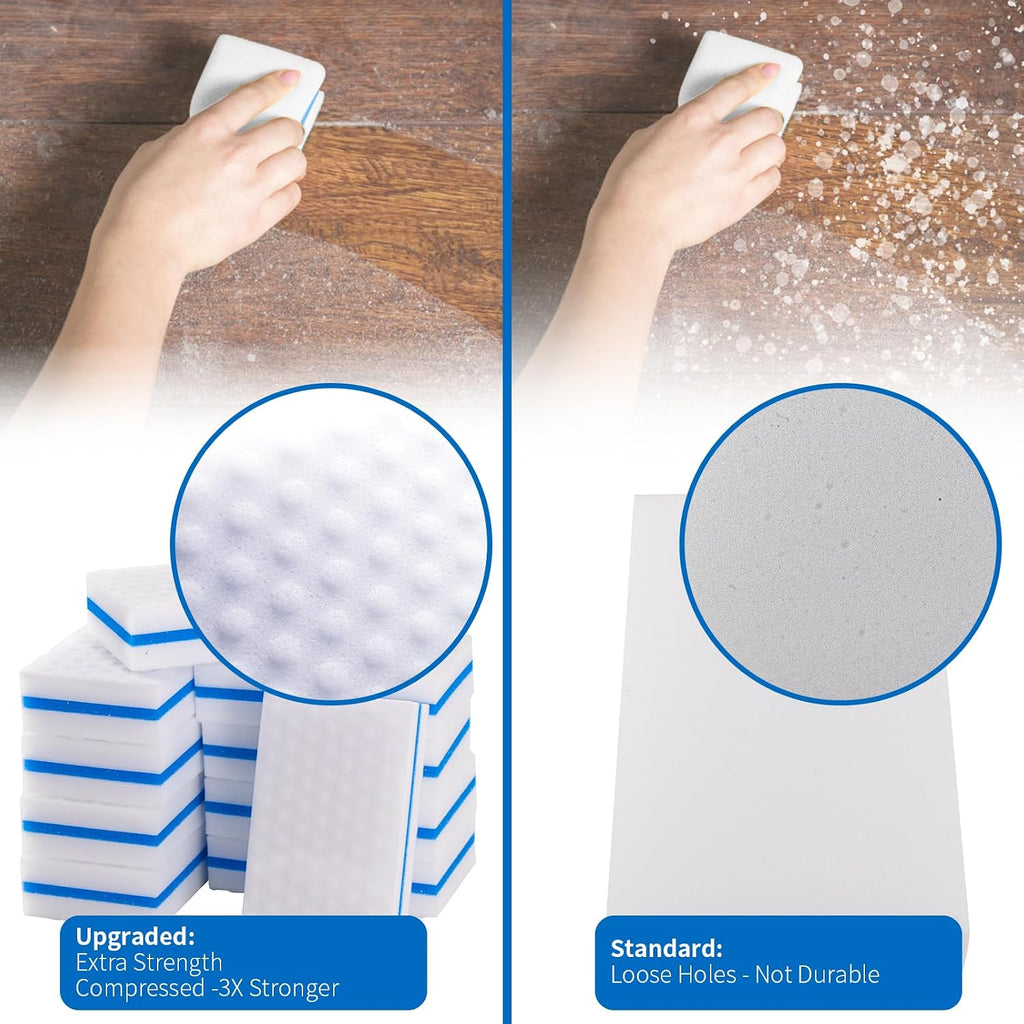 Upgrade Melamine Sponge, 3X Density, 25 Pack