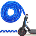 3.28ft – 1/4 inch Motorcycle TPU Wire Loom,Bicycles Flexible Cable Cover, Scooter Cord Organizer Protector Management (Blue)