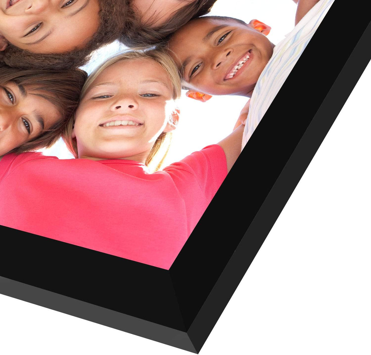 Americanflat 4x6 Double Hinged Triple Picture Frame - Black