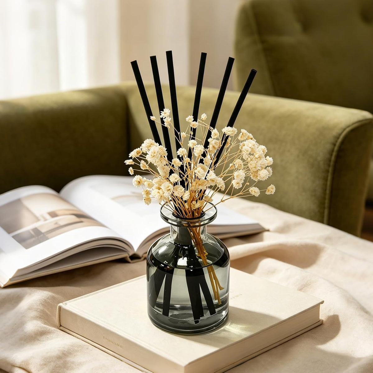 Brakula Reed Diffuser Set, Eucalyptus & Wild Mint Scent, 4.06 fl oz