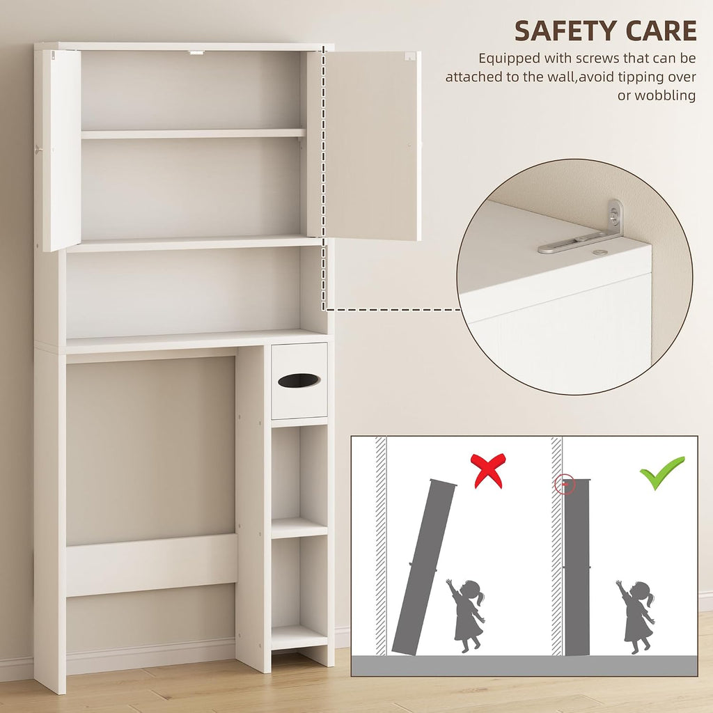 Shintenchi Over the Toilet Storage Cabinet, Bathroom Shelf Organizer