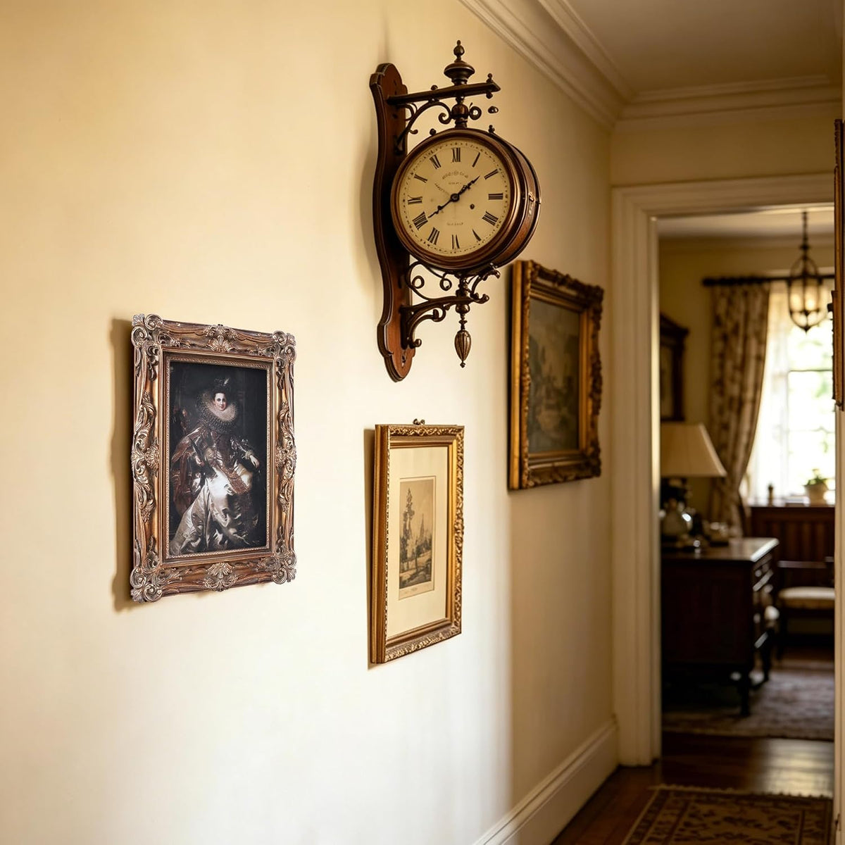 5x7 Vintage Picture Frames Ornate Bronze Antique Picture Frames 5x7 photo frame with Front Glass for Wall Hanging and Tabletop Unique Home Decor Wall Decor Living Room Victorian Style