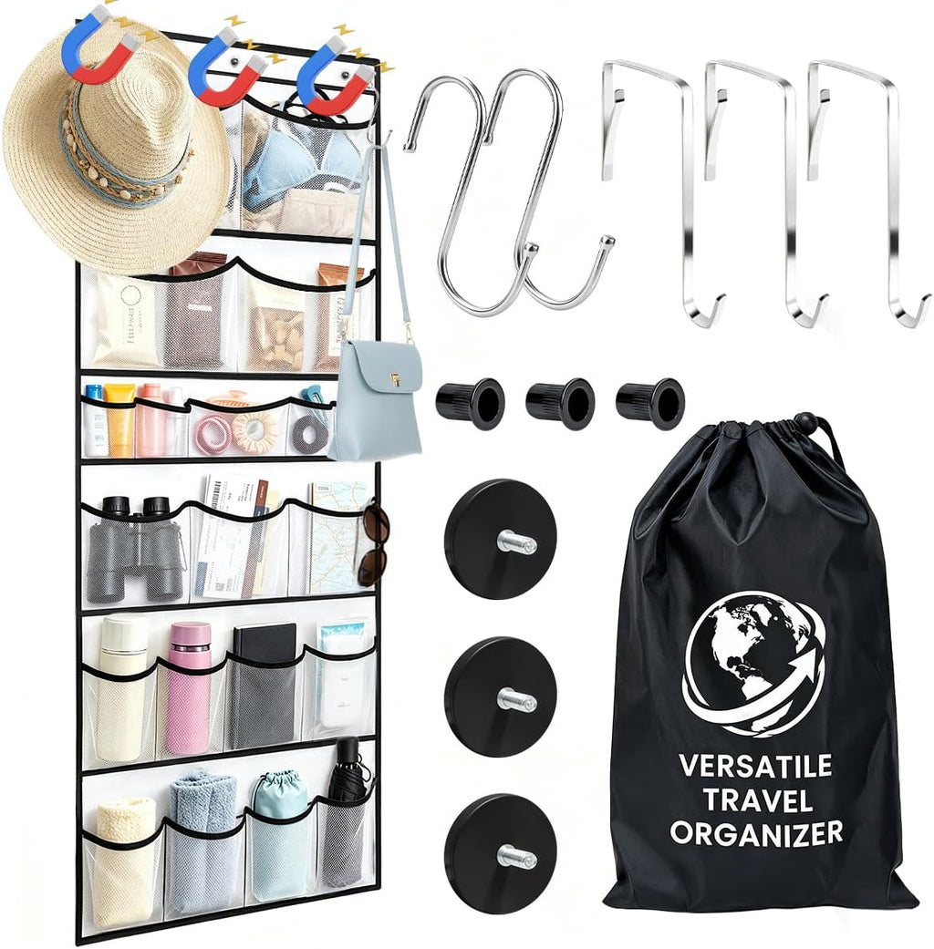Over The Door hanging Organizer for Cruise Ships Cabins Essentials