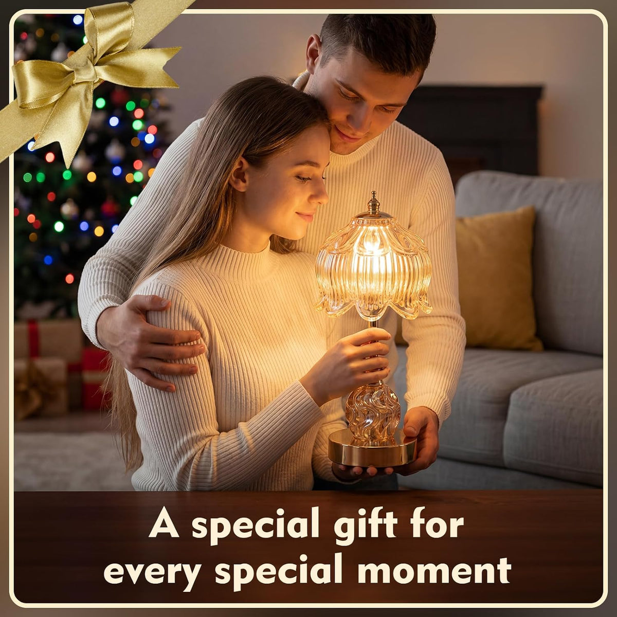 Flower Battery Operated Rechargeable Lamp Cordless, Lily, Amber