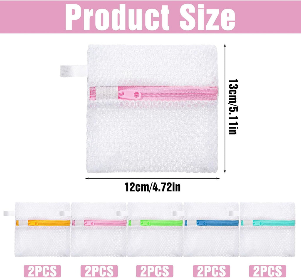 10 Pcs Anti-Sticking Laundry Pod Storage Bag Portable Laundry Pods Dissolution Protection Bag Scent Beads Bags Small Foldable Mesh Laundrys Durable Storage Bags for Pods Scented Beads