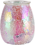Dicimi 2-in-1 Candle Warmer Lamp, Electric Wax Melt Warmer with Pink Ombre Glass, Night Light & Removable Tray, Flameless Aromatherapy Gift for Home Bedroom Office