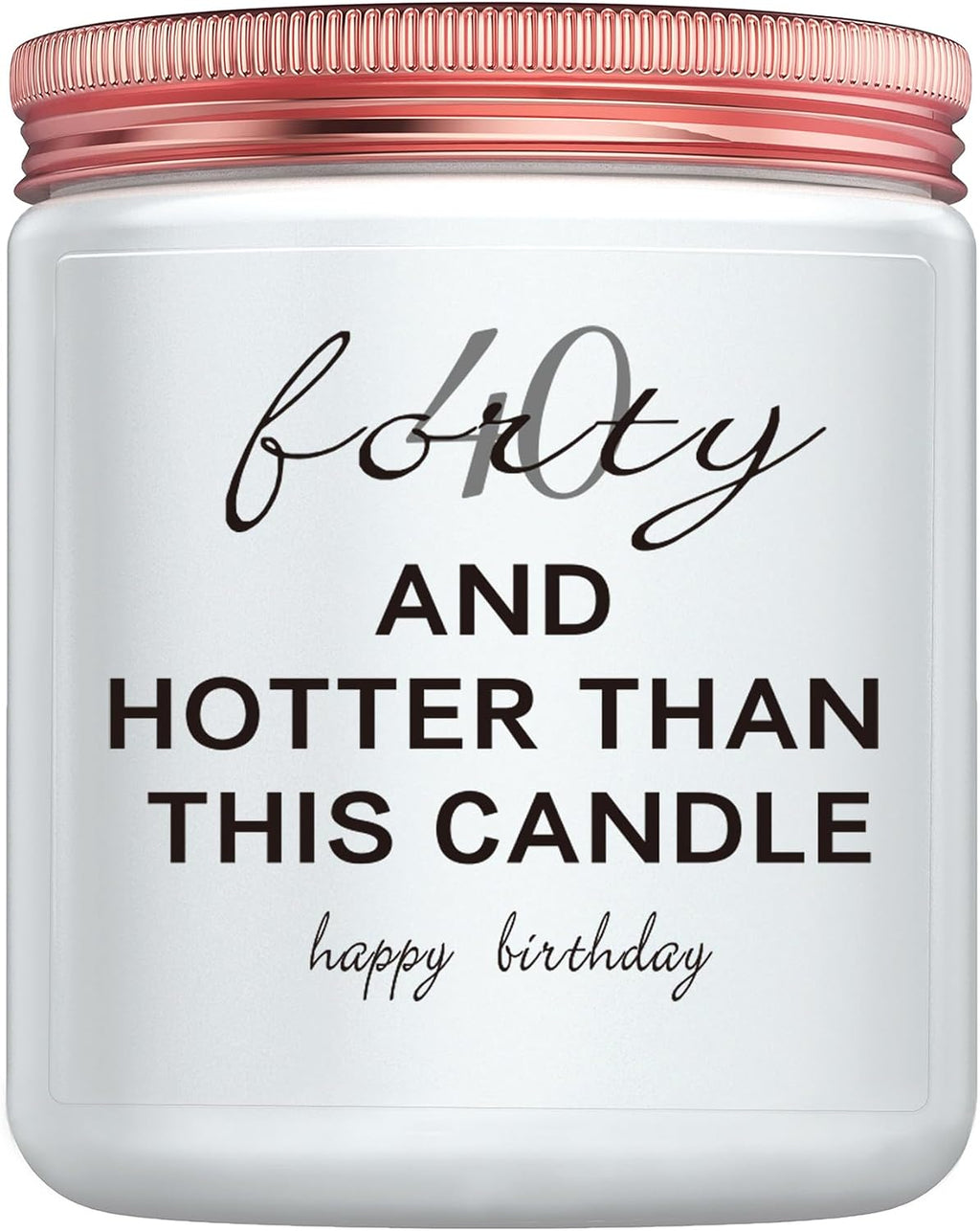 40th Birthday Gifts for Women, Men - Funny 40 Year Old Happy Bday Candle Gift