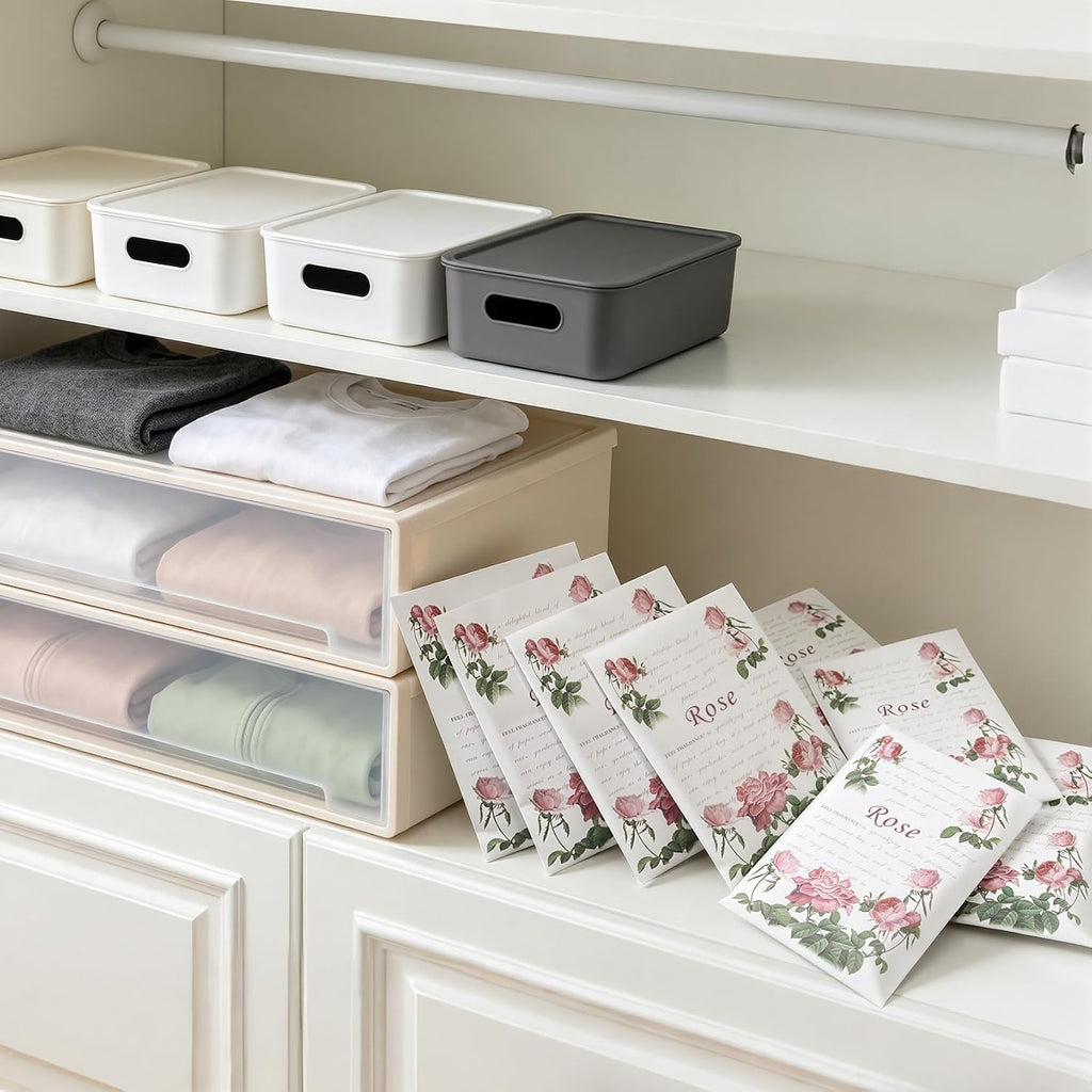 Scented Sachet for Drawer and Closet Rose 8PCS