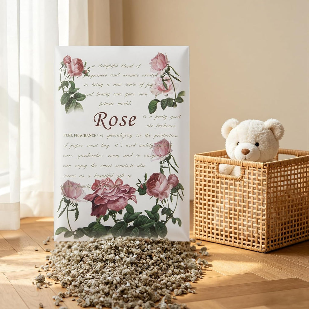 Scented Sachet for Drawer and Closet Rose 8PCS