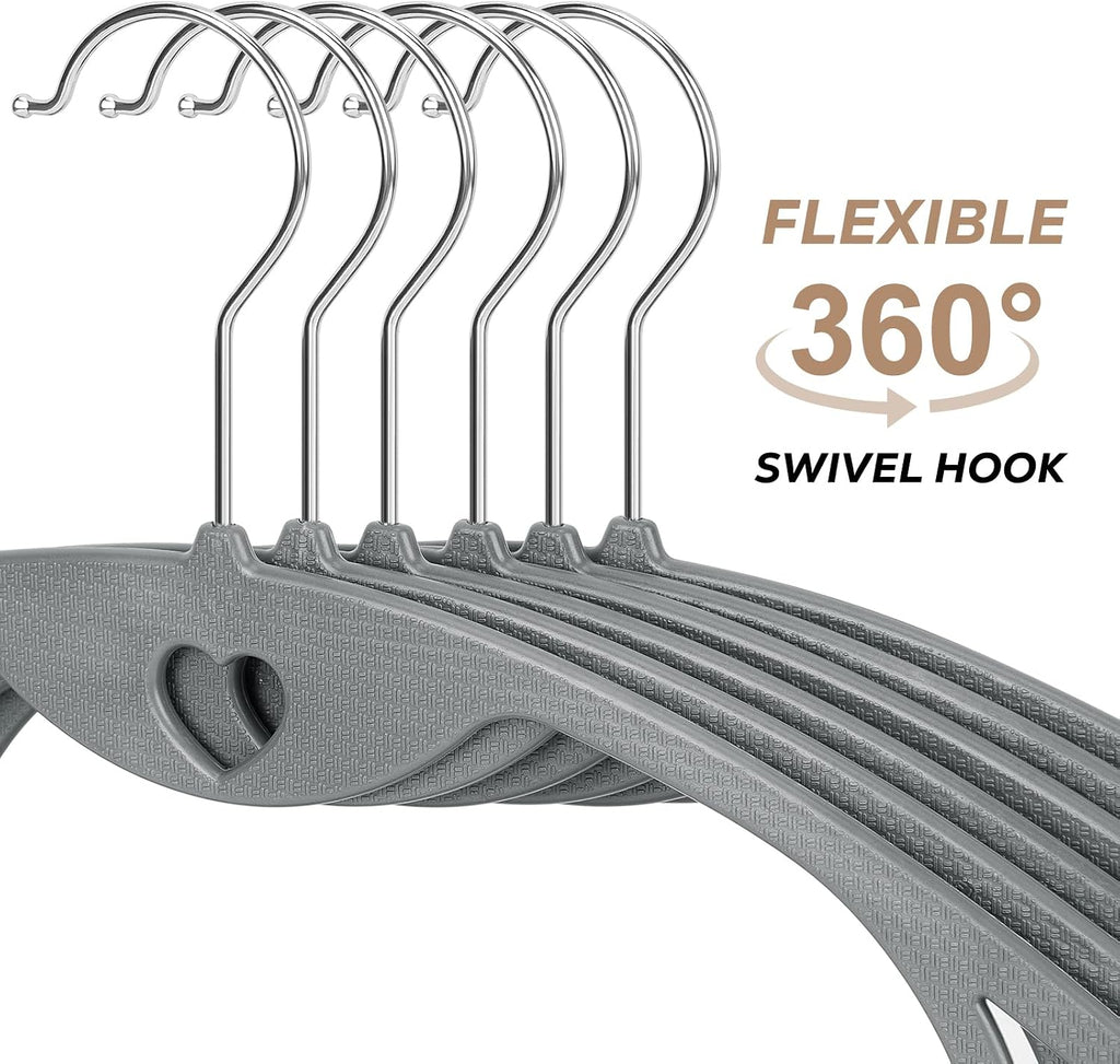 Plastic Hangers Grey Clothes Hanger 50 Pack