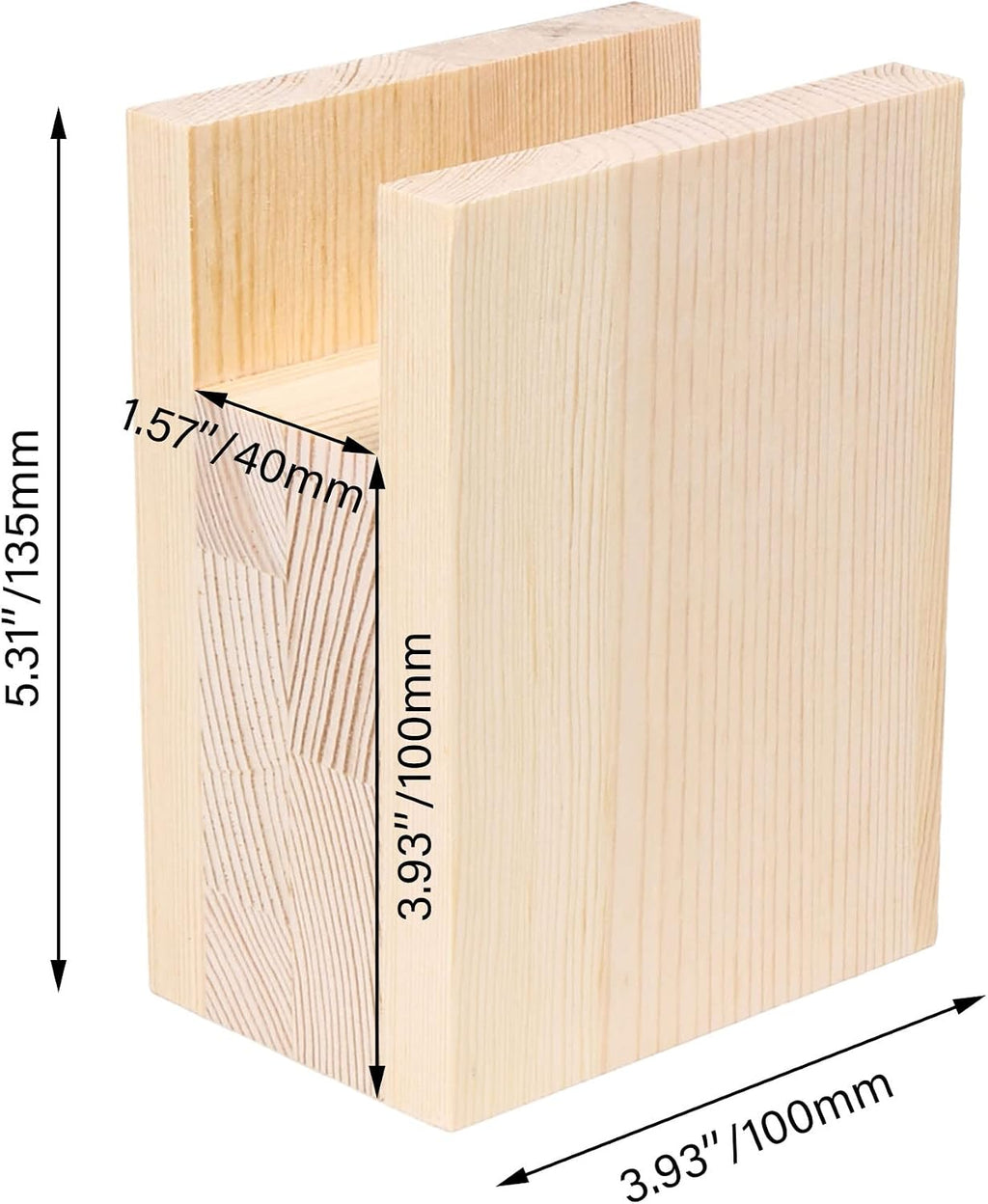 2PCS Bed Risers Furniture Riser Heavy Duty Bed Lifts in Heights of 4Inches (add Height 10cm)