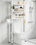 Kitsure Over Toilet Storage Rack, Sturdy Metal, 3 Tier Shelves, 61.0" H