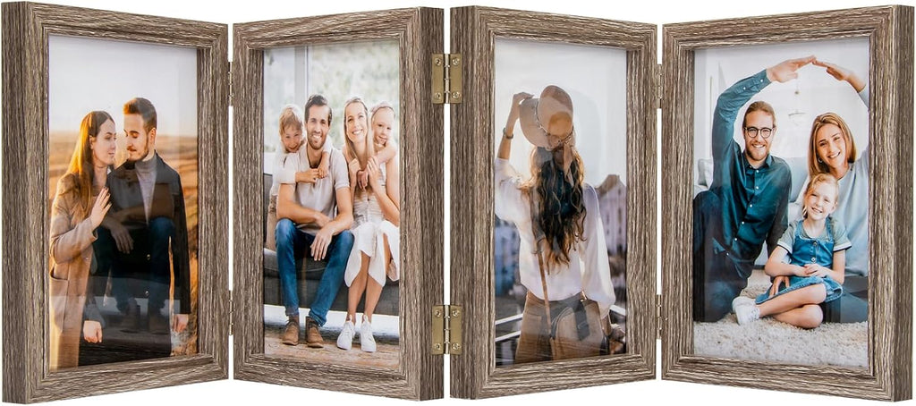5x7 Back To School 4 Picture Frame Hinged Photo Frame with 4 Openings