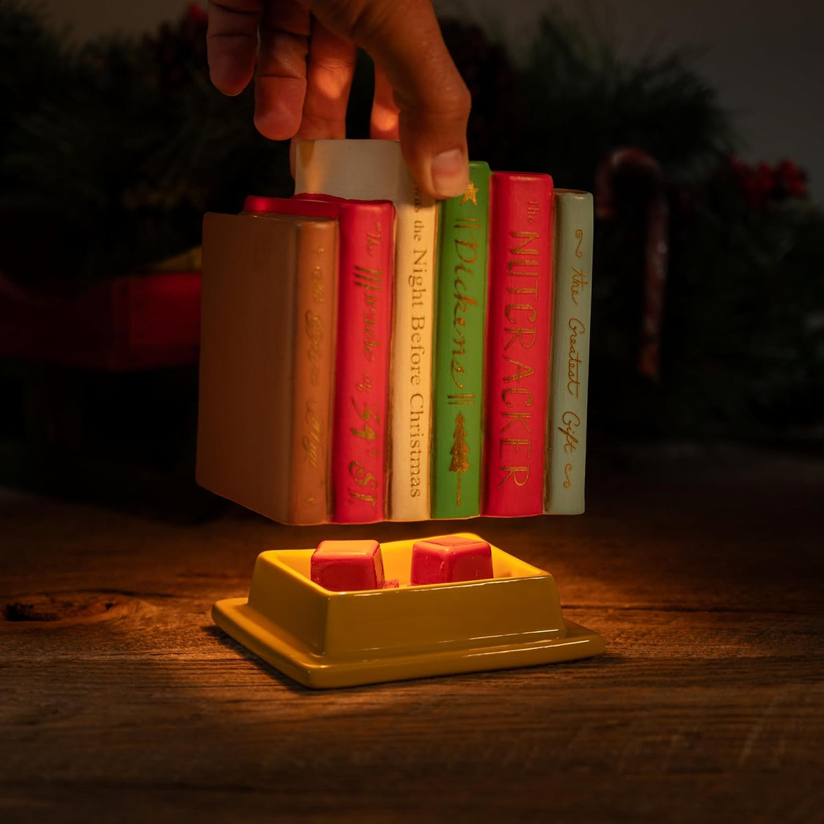 ScentSationals Christmas Books Wax Warmer for Scented Wax Melts