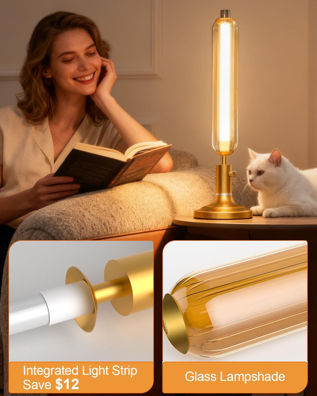 Lightdot Minimalist Table Lamp for Living Room Dimmable