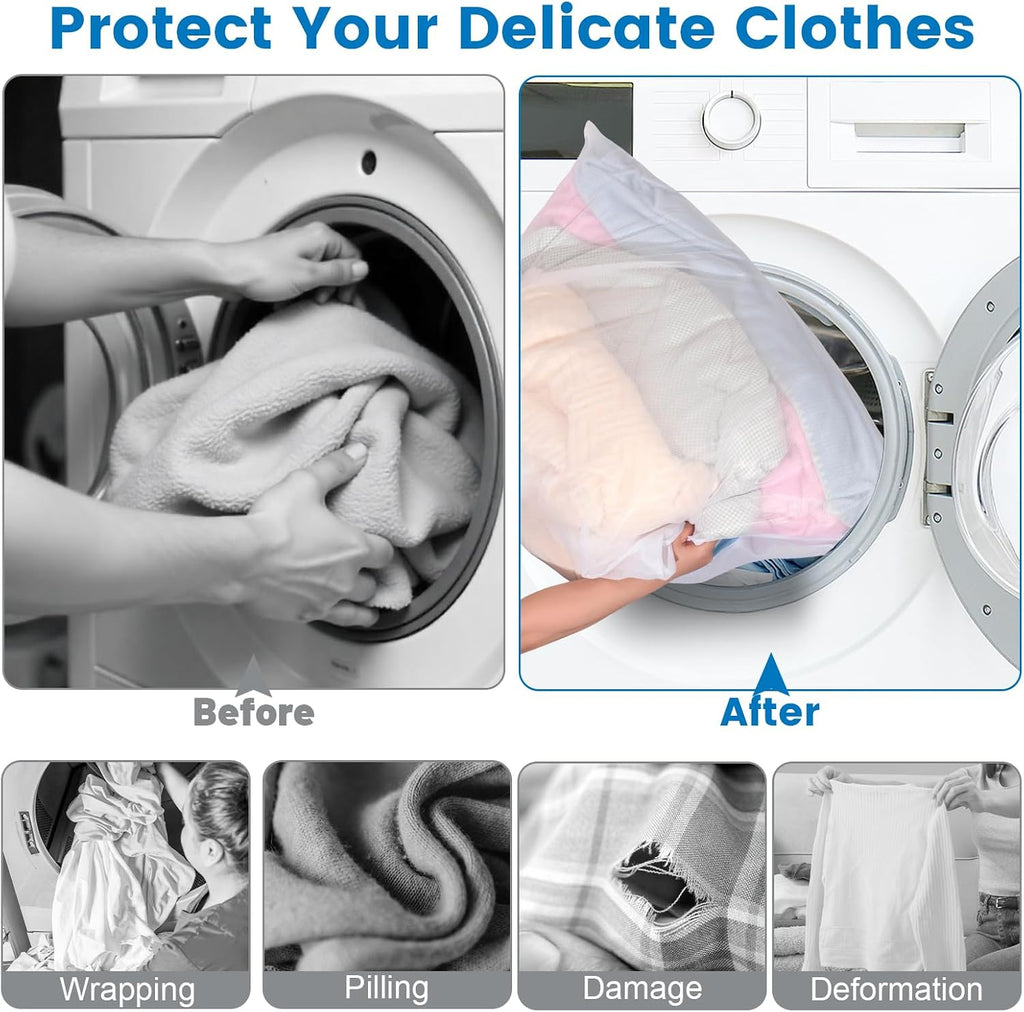 2 Pack XXX-Large Mesh Laundry Bags for Delicates, Fine Mesh 35 x 43 Inches