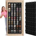 35 Pockets Over the Door Shoe Organizer, Breathable Mesh Hanging Shoe Rack
