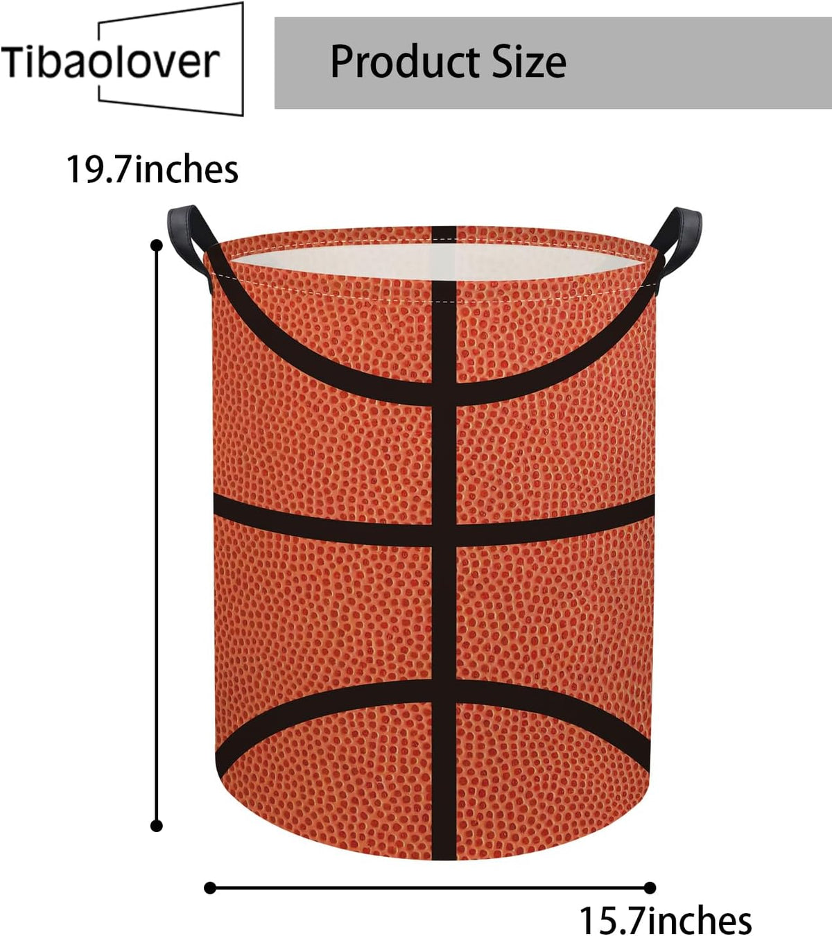 Basketball Kids Laundry hamper Baby Hamper for Nursery Boys Kids Hamper Room Decor for Home(Basketball Pattern)