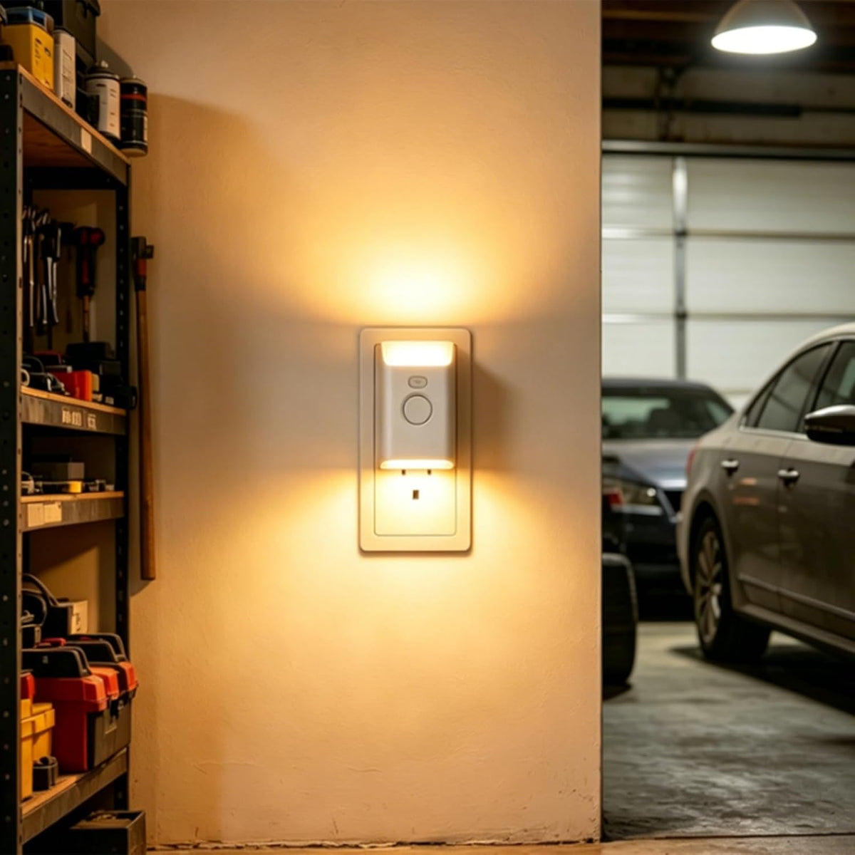 Plug-in LED Night Light with Motion Sensor, 2 Pack