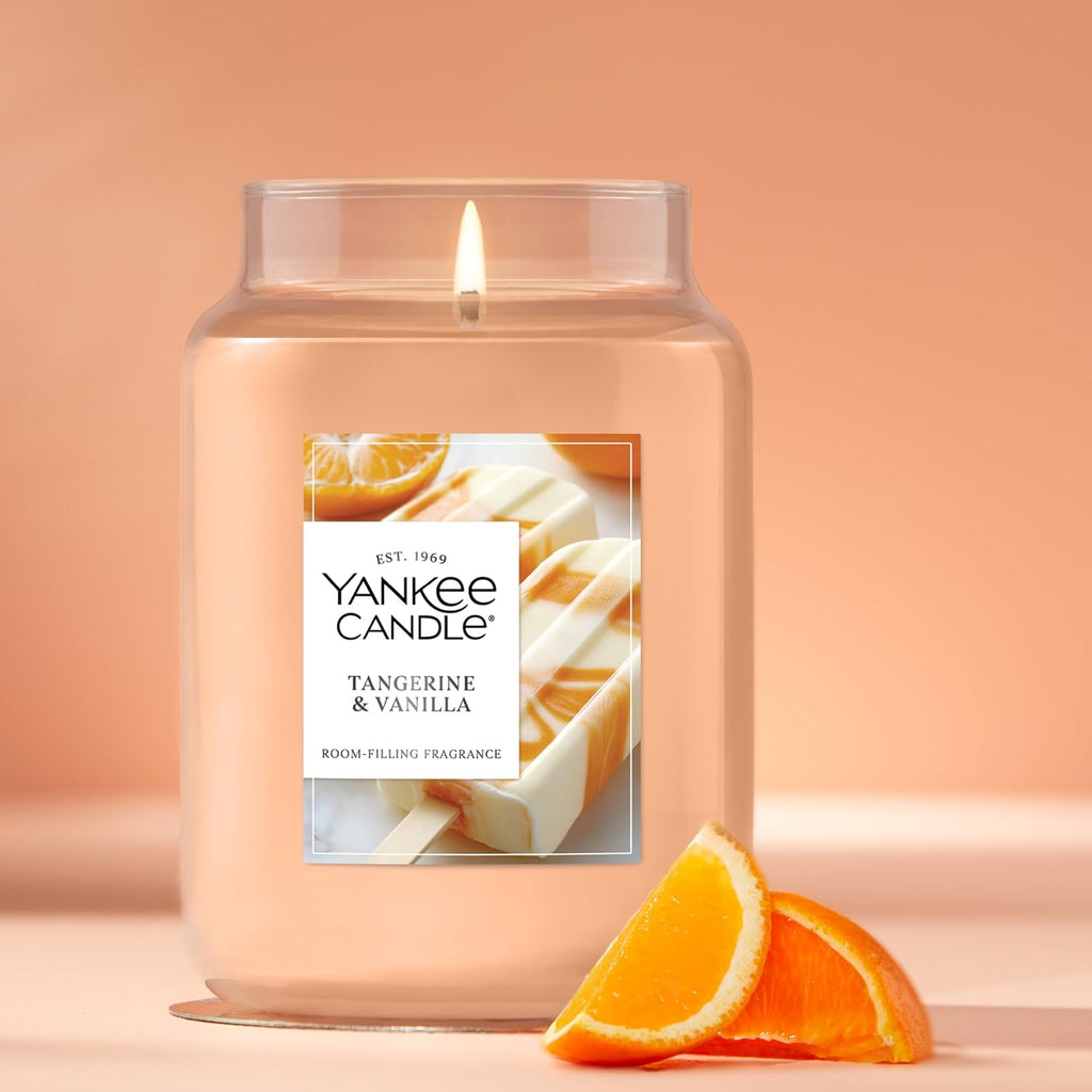 Yankee Candle Tangerine & Vanilla Scented Candle, 22oz Large Jar
