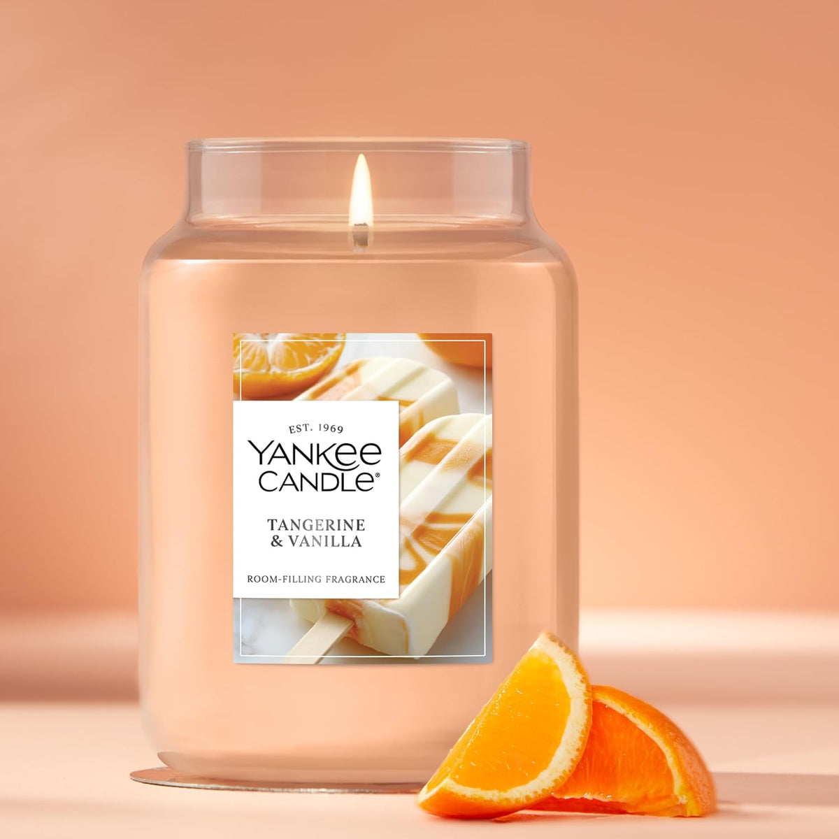 Yankee Candle Tangerine & Vanilla Scented Candle, 22oz Large Jar