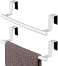 KES Over Cabinet Door Towel Bar Fit 1" Thick, Kitchen Towel Holder, White