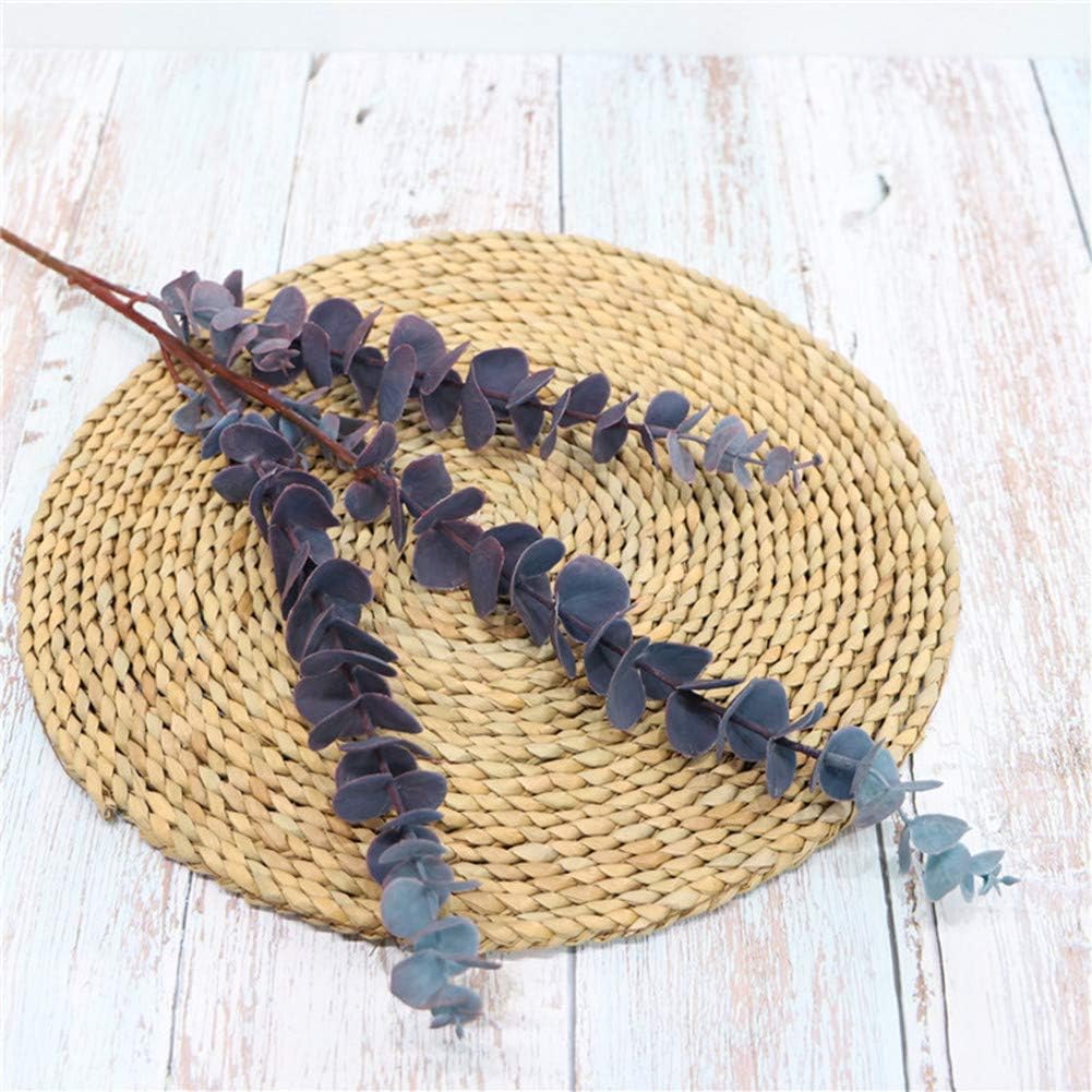 3 Pcs 31.5" Artificial Eucalyptus Leaves Spray for Vase Decor, Blue