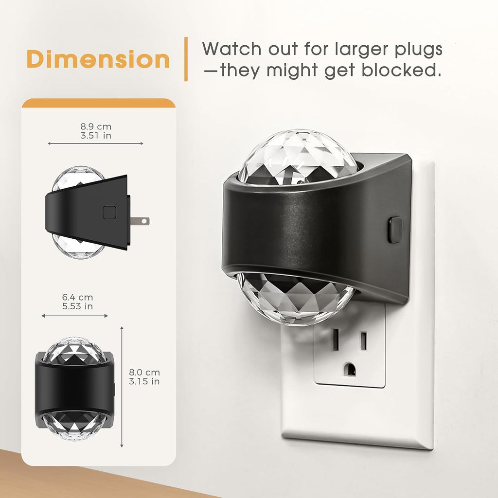 Briignite Night Light, Night Lights Plug into Wall, Projector Night Light