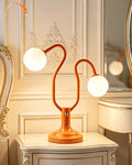 Lightdot Orange Globe Table Lamp Magic DIY Arms G9 Bulbs Included Dimmable