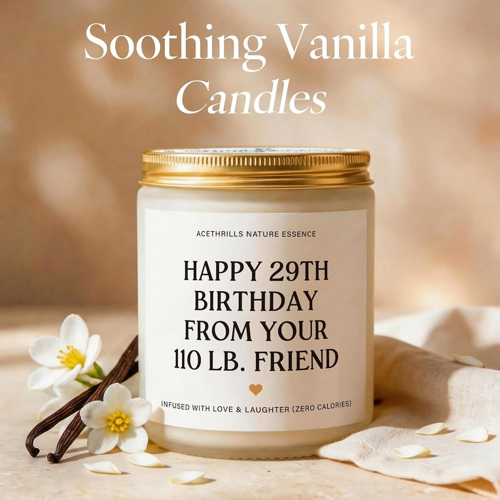 Best Friend Birthday Gifts for Women Friendship - Vanilla Scented Candles