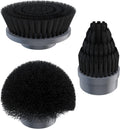 Replacement Brush Heads Set of 3 for GENIANI Electric Spin Scrubber, Scrub Brush for Cleaning Bathroom, Tile, Floor, Tub, and Shower (Black)