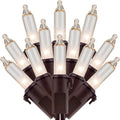 200 Clear Christmas Lights, 2 Set 33 ft 100 ct Brown Wire UL String Light