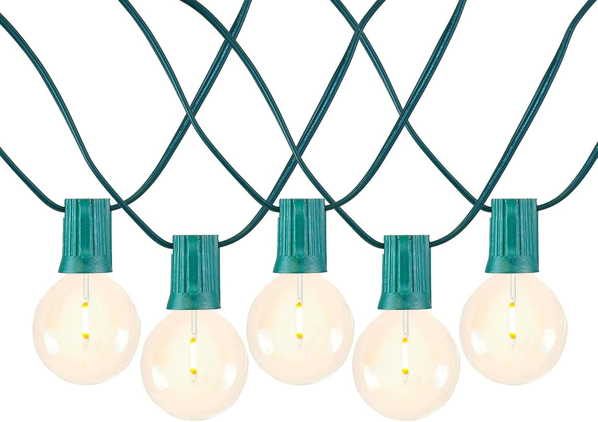 Novelty Lights 100 Feet G50 LED Patio String Lights Set, Warm White