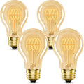 E26 Dimmable A19 Vintage 6W LED Edison Bulbs 2700K Decorative Light Bulbs