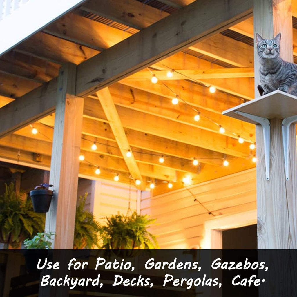 Banord 50FT Outdoor String Lights, Shatterproof Patio Lights with 26 Bulbs