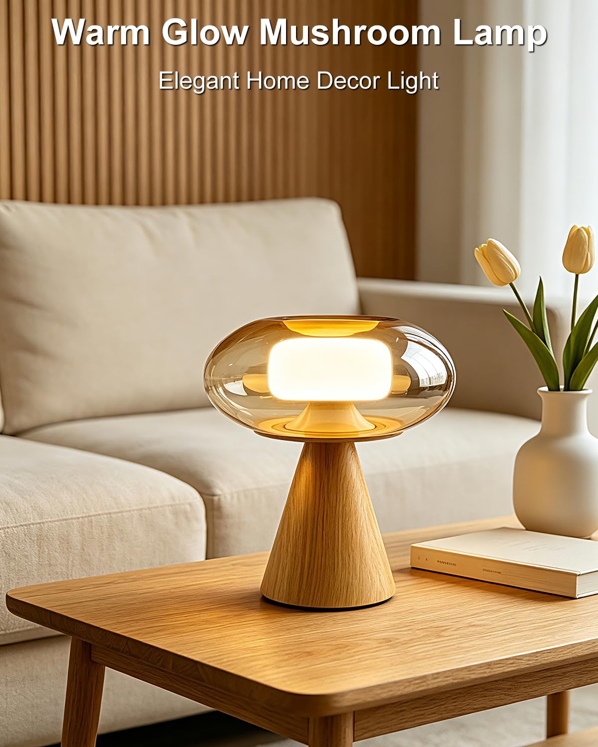 Lightdot Modern Mushroom Table Lamp Dimmable RGB Ambient Lighting Gift Box