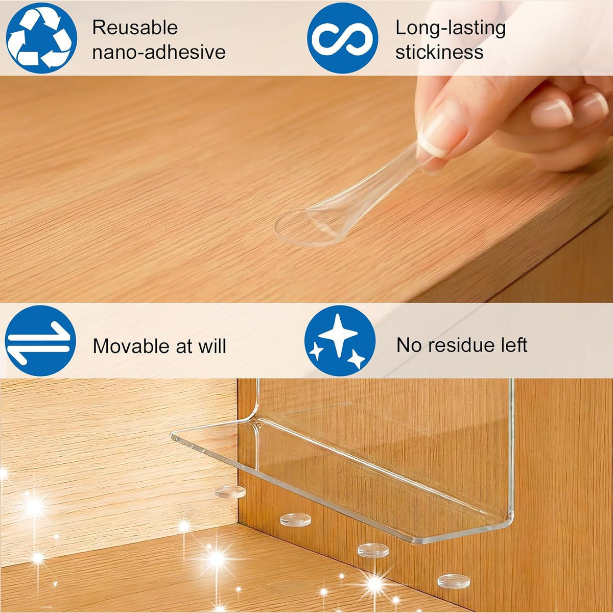 SortNStore Shelf Dividers for Closet Organization: 10" Tall x 12" Deep