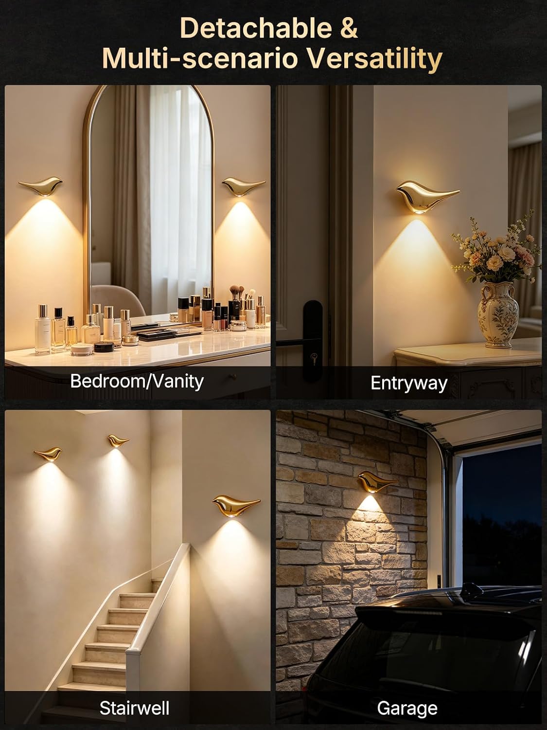 Bird Motion Sensor Light Indoor: Auto Light Up Dark Hallways