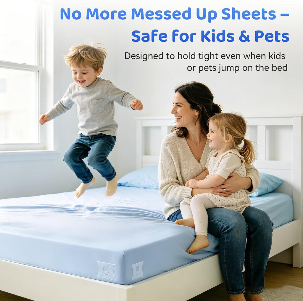 Fitted Sheet Holders for Corners Upgrade Bed Sheet Grippers
