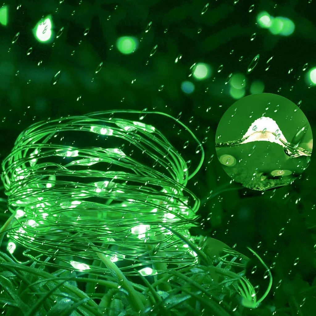 Joomer Fairy String Lights 33FT 100LED Plug in Fairy Lights Indoor, Green