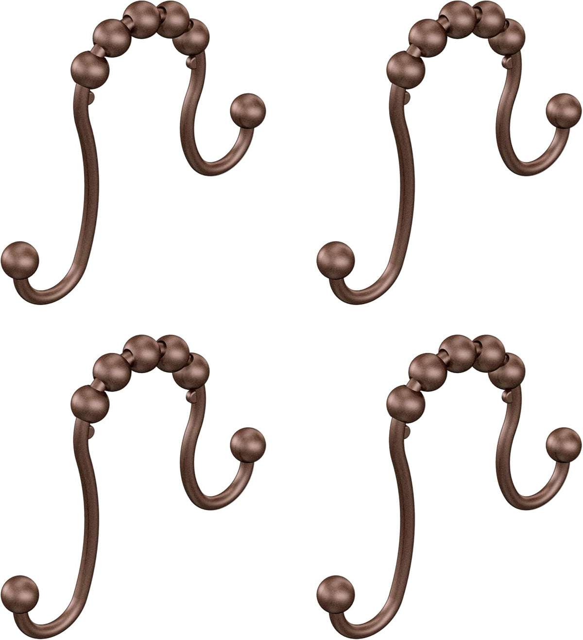 Moen SR2201OWB Shower Curtain Rings (Pack of 48), Bronze