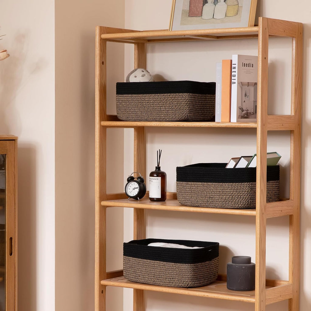OIASKET Storage Baskets for Organizing 3 Pack, Woven Baskets for Shelves,