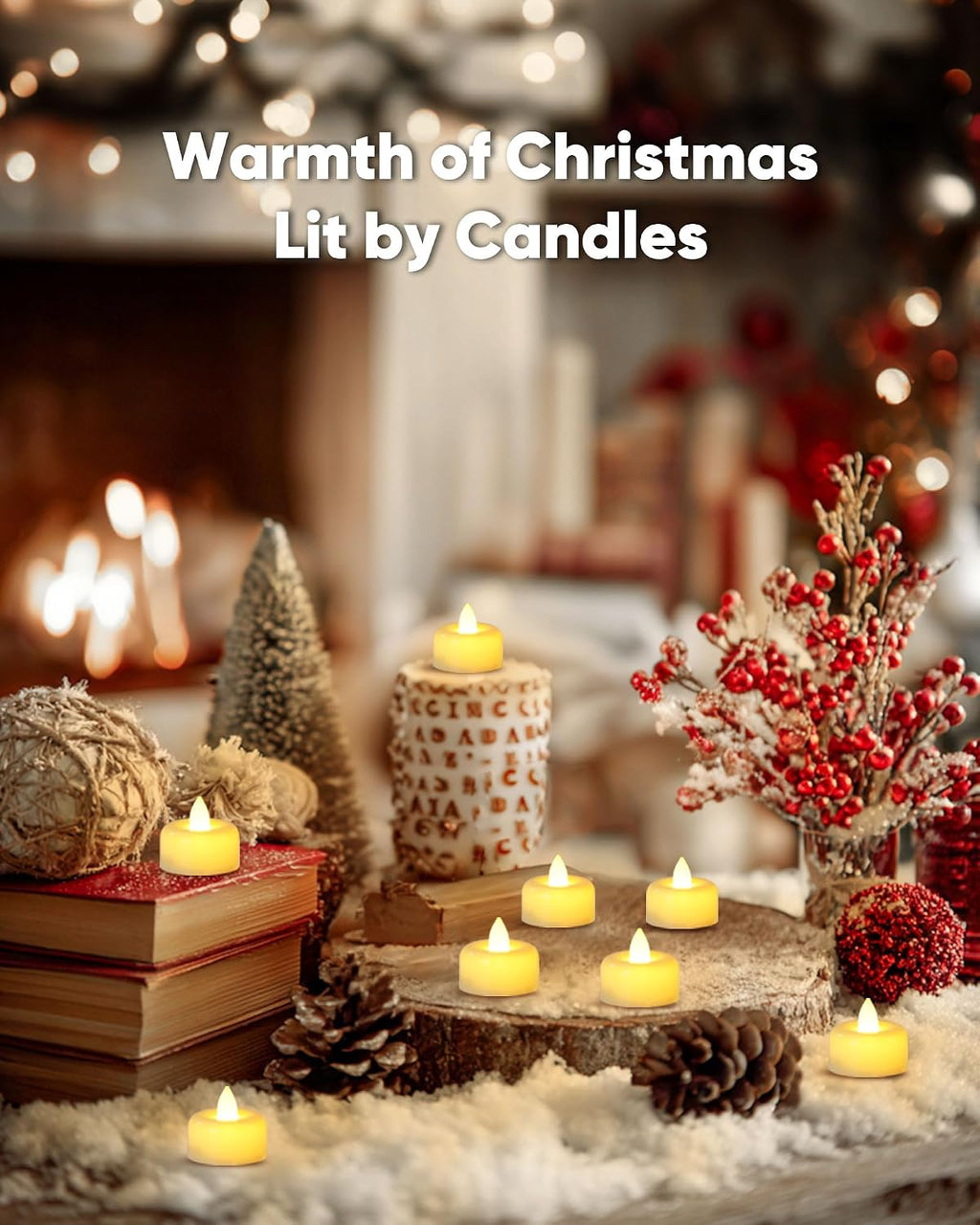 5plots Flameless Battery Operated Candles, 150 Pack Long Lasting LED Tealights, Realistic Votive Candles in Warm White Celebration for Halloween Wedding Christmas Party Home Decor, Ivory Base