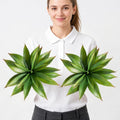 Faux Agave Plant Outdoor Artificial Succulents UV Resistant Green